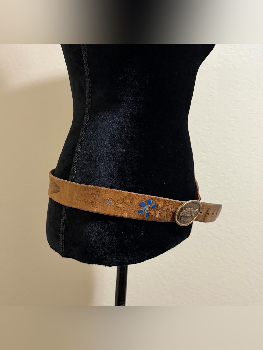 Vintage Cessna Airplane Belt - 1970’s made In USA Leather Belt With Brass Buckle - Picture 7 of 13
